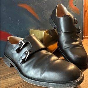 Vintage Y2K Salvatore Ferragamo Monk Strap Shoes